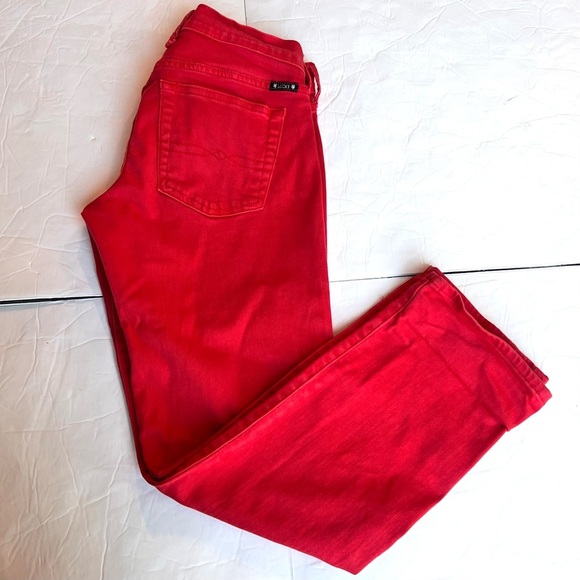 Lucky Brand Sweet’n Crop Red Jeans Size 26 / 2 - Picture 8 of 8